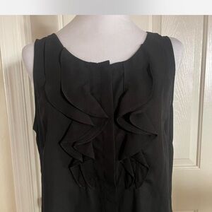 Kenneth Cole Reaction Black Ruffle Blouse